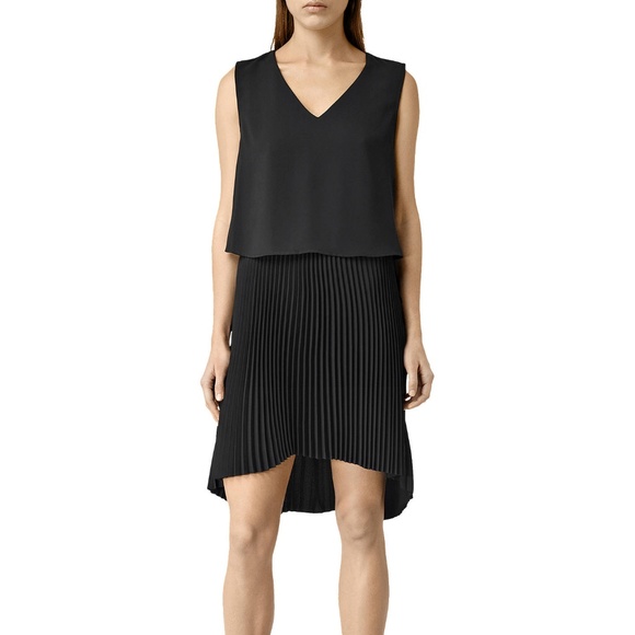 All Saints Dresses & Skirts - All Saints Black Taya Mini Cocktail Dress Size 10